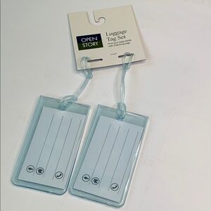 2-pack Open Story Luggage Tags Flexible Durable Easy Attachment Wear Resistant